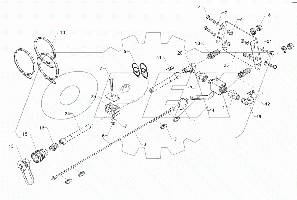 67511185 HY supply pipe brake