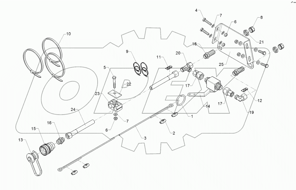 67511186 HY supply pipe brake