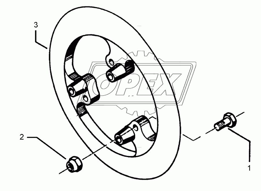 Packer wheel 700-45°-I 1