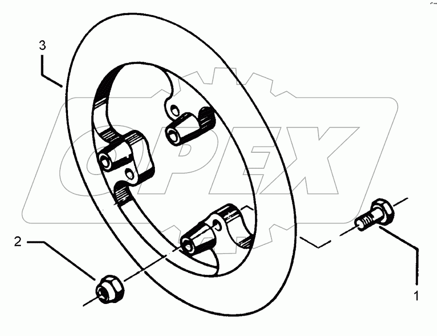 Packer wheel 700-45°-I