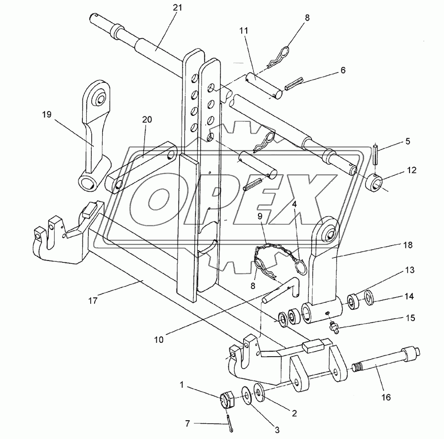 Push-linkage device KAT2