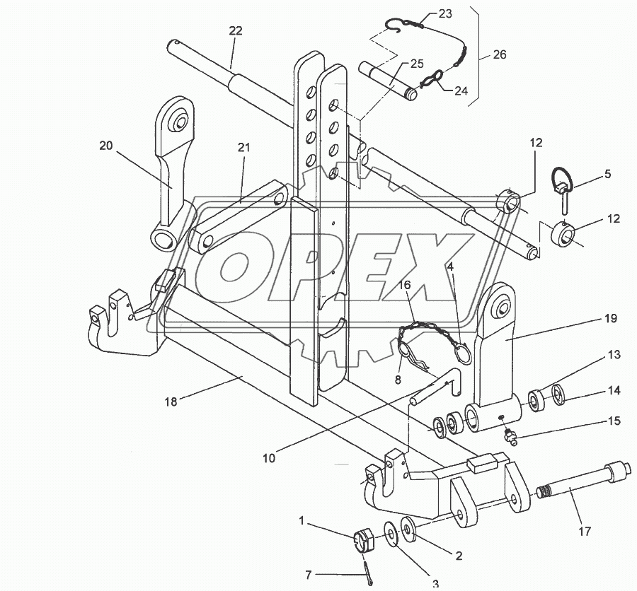 Push-linkage device KAT2/Z2