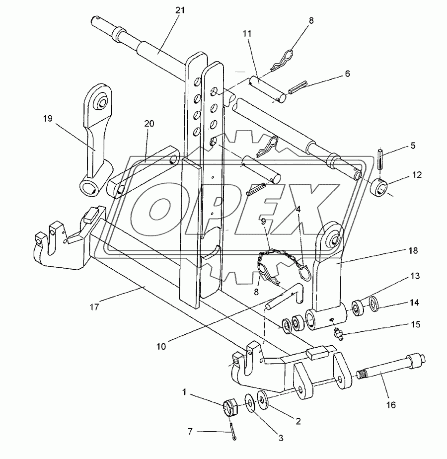 Push-linkage device KAT2