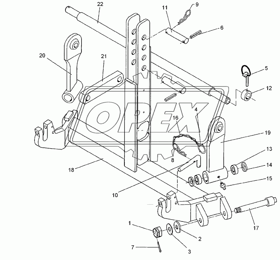 Push-linkage device KAT2/Z3