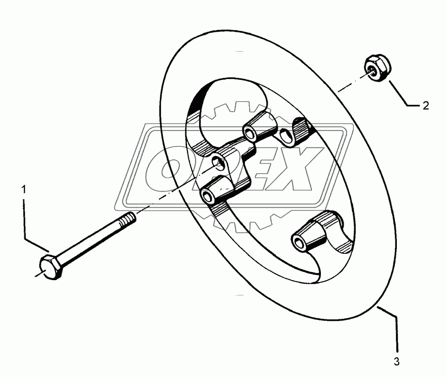 Packer wheel 700-45°-MI/GGG