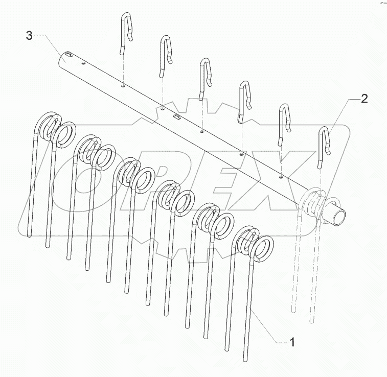 62210302 Levelling harrow