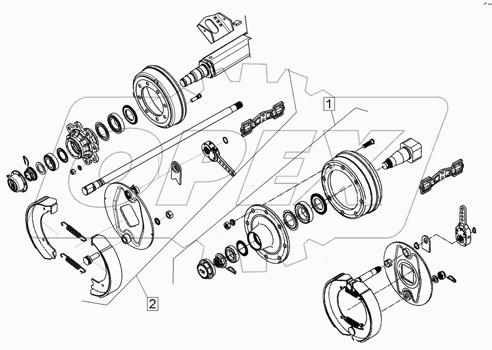 5508524 Braking axle