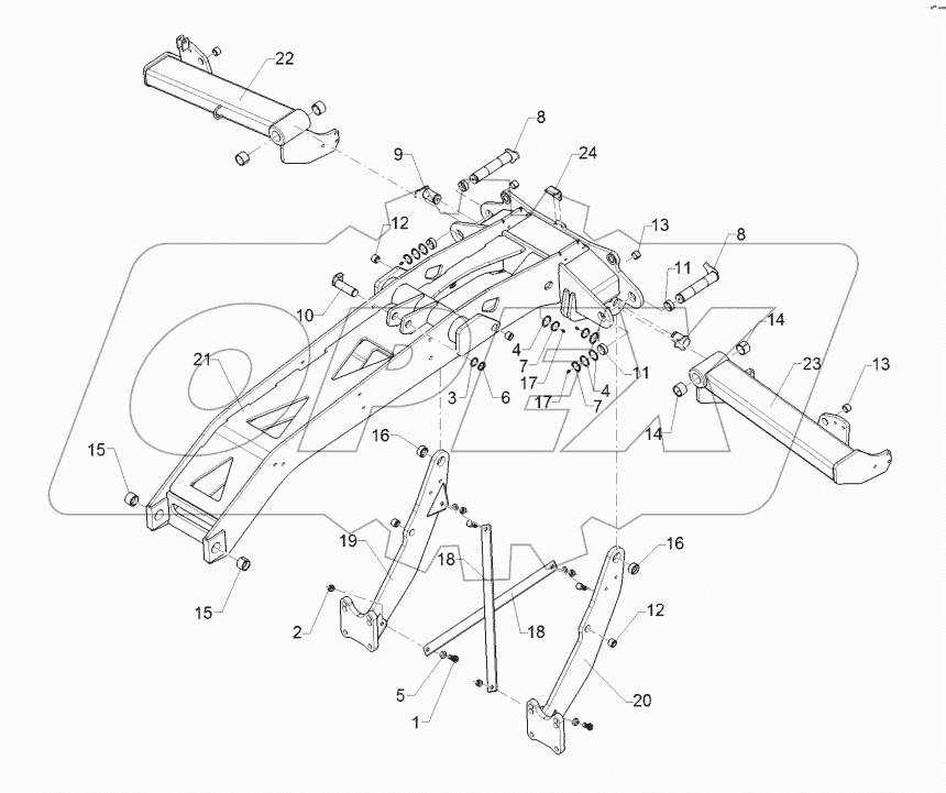 61210206 Outrigger/trailer