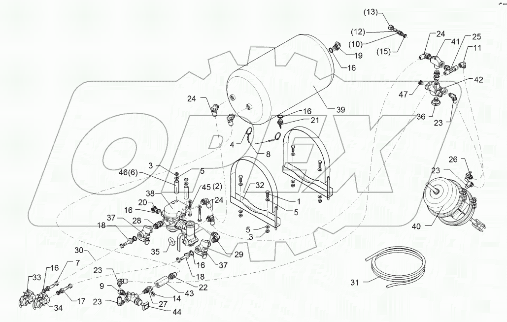 67710026 Compressed-air brake