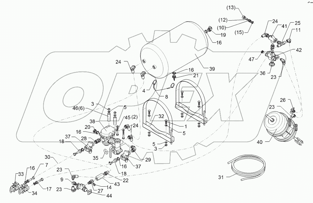 67710027 Compressed-air brake