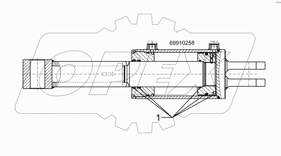 57510544 Hydraulic ram
