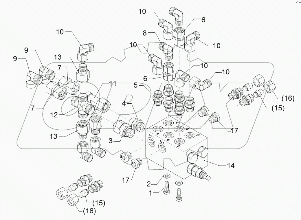 57510553 Mounting set
