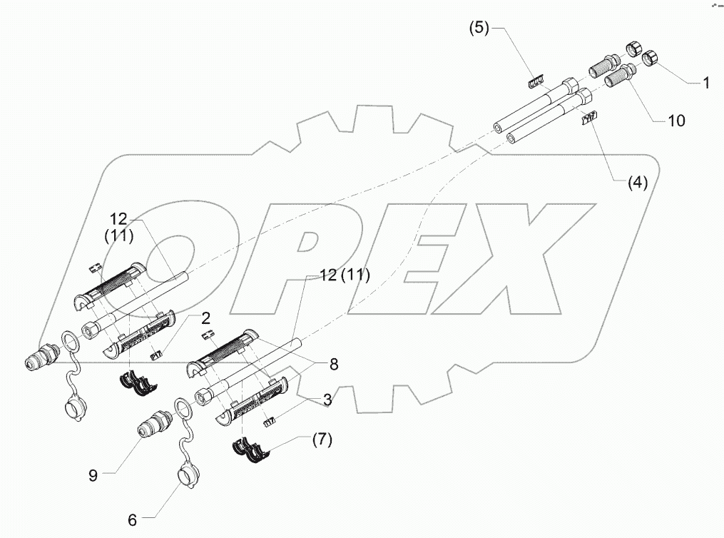 67510689 Hydraulic Supply Pipes