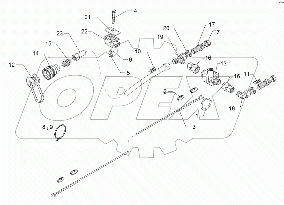 67510951 HY supply pipe brake