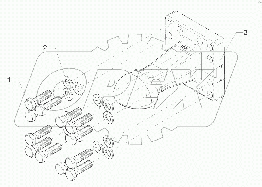 64010094 Ball-shaped coupling