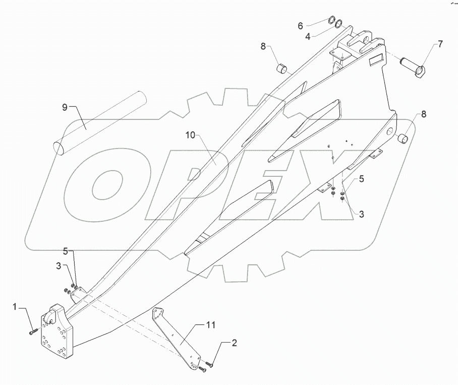 64010112 Drawbar