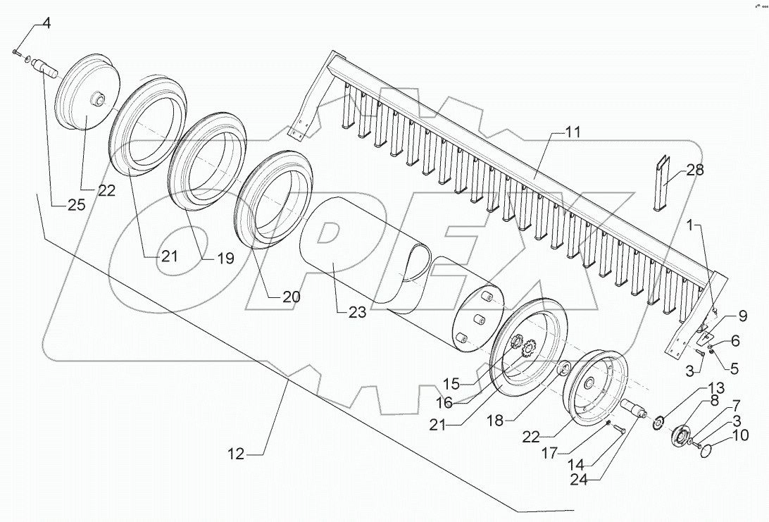 6226870 Rubber ring roller