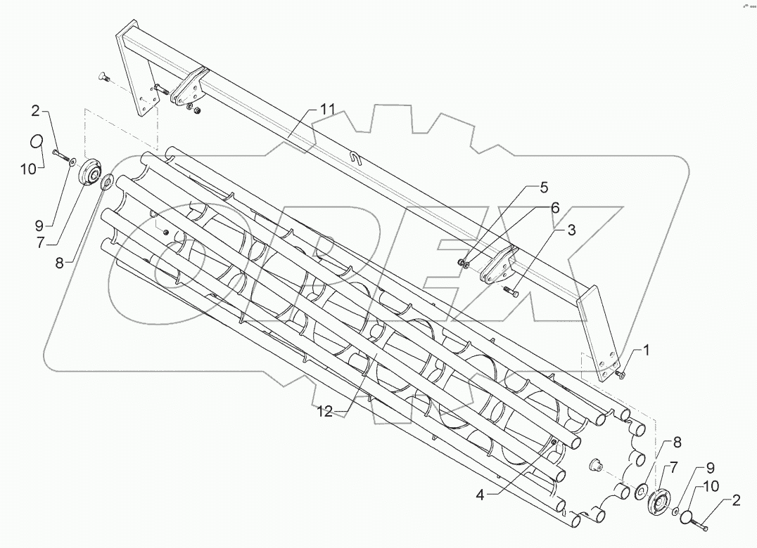 6227292 Tube bar roller