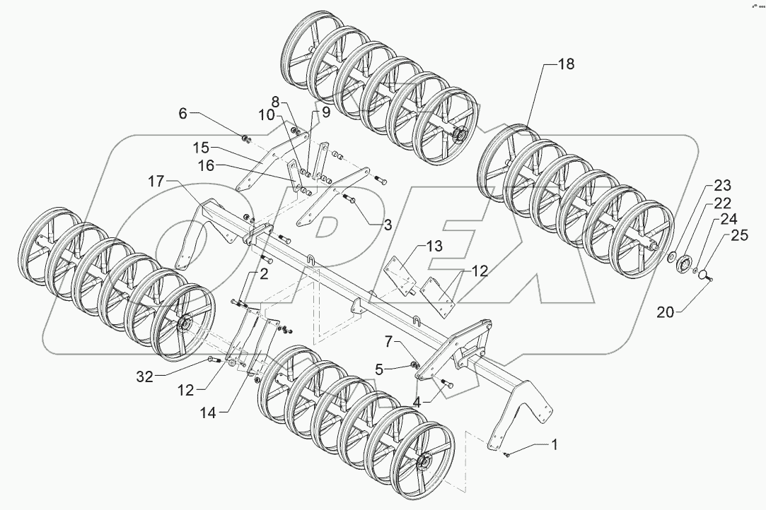 6227480 Double profile roller