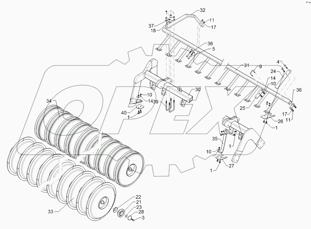 6227561 Packer profile roller
