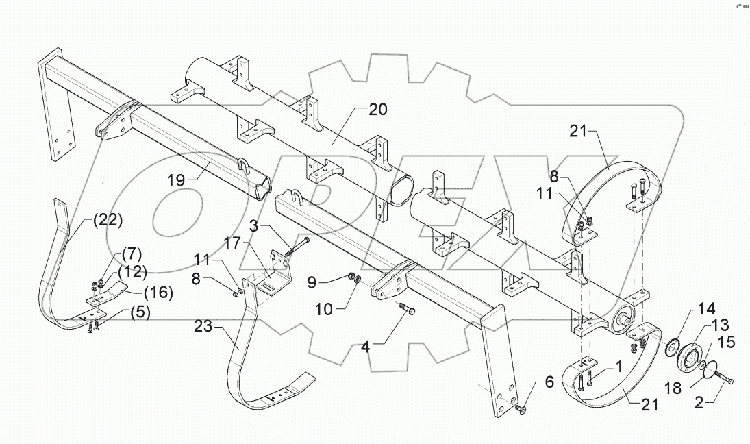 62210006 Flexring roller