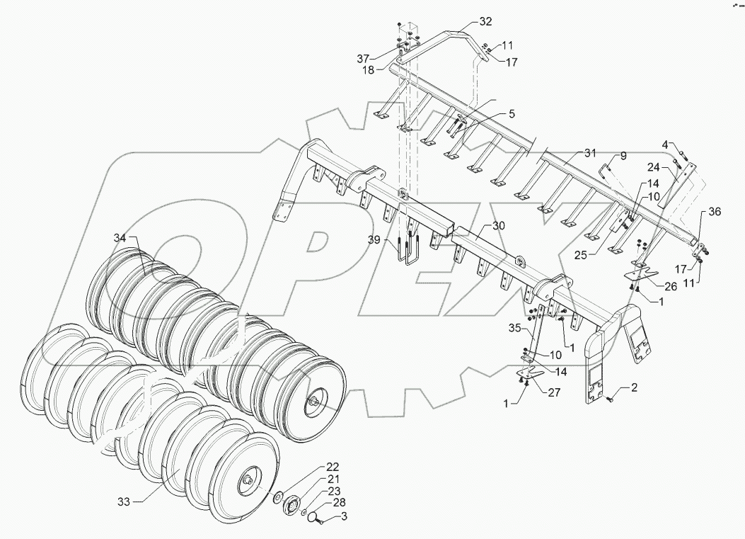 62210376 Packer profile roller
