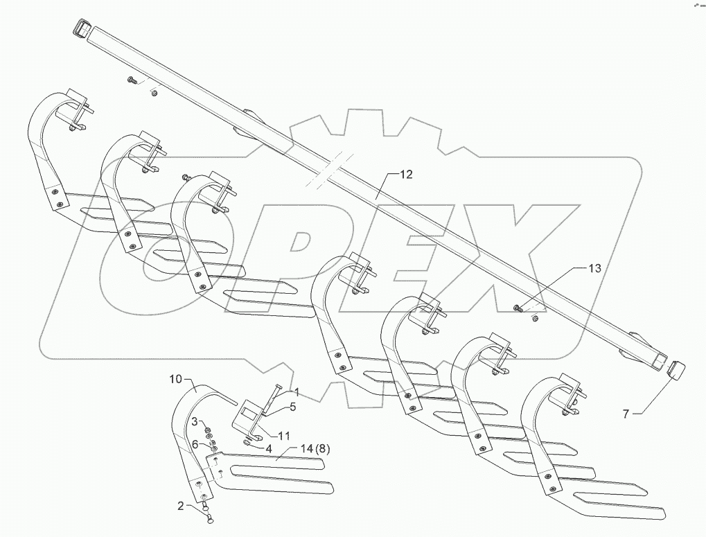 62210109 Levelling harrow