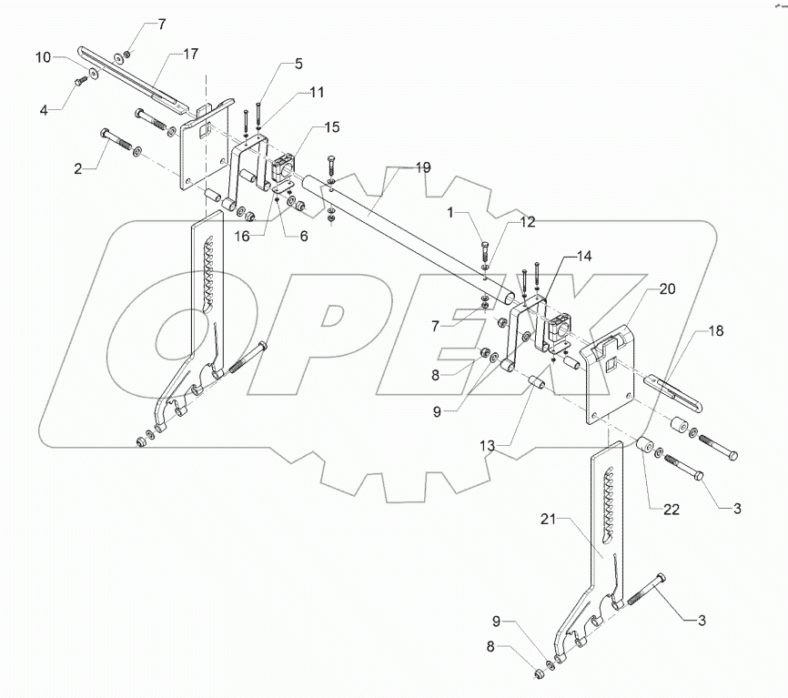 62210270 Harrow adjustment