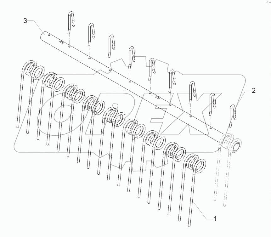 62210300 Levelling harrow