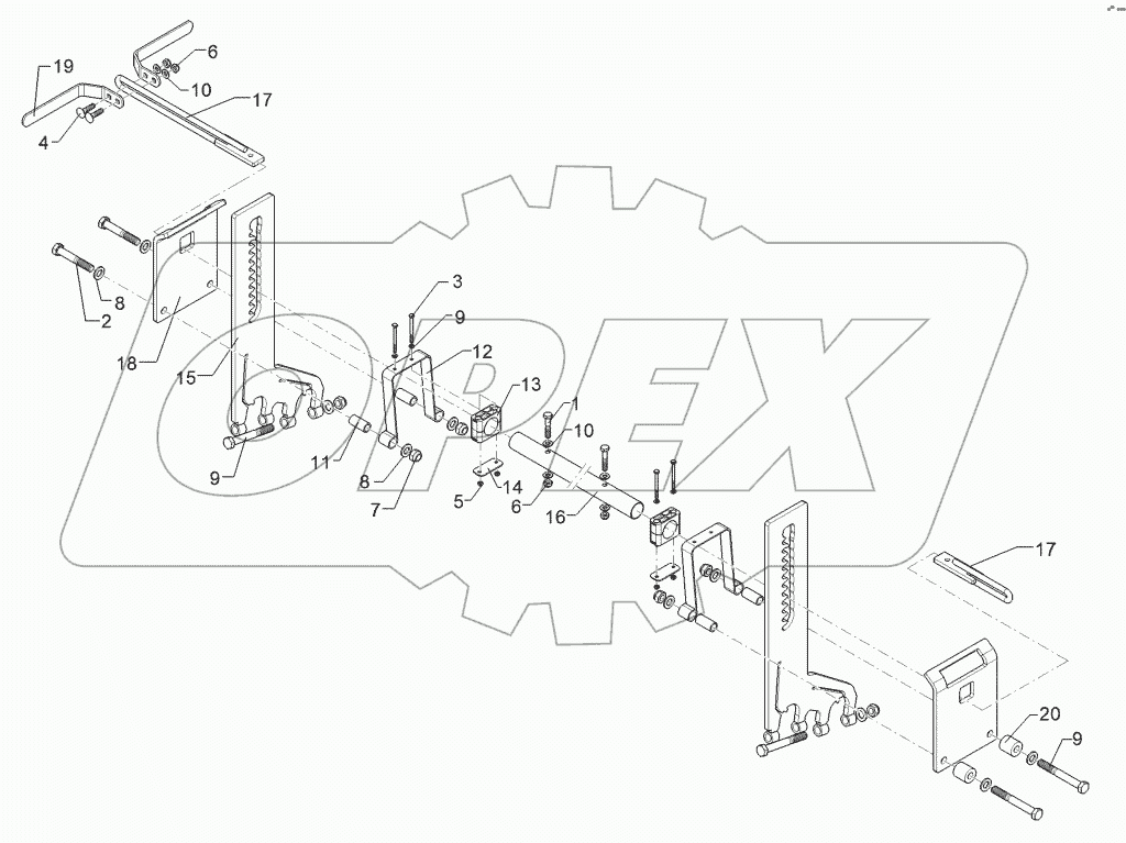 62210454 Harrow adjustment