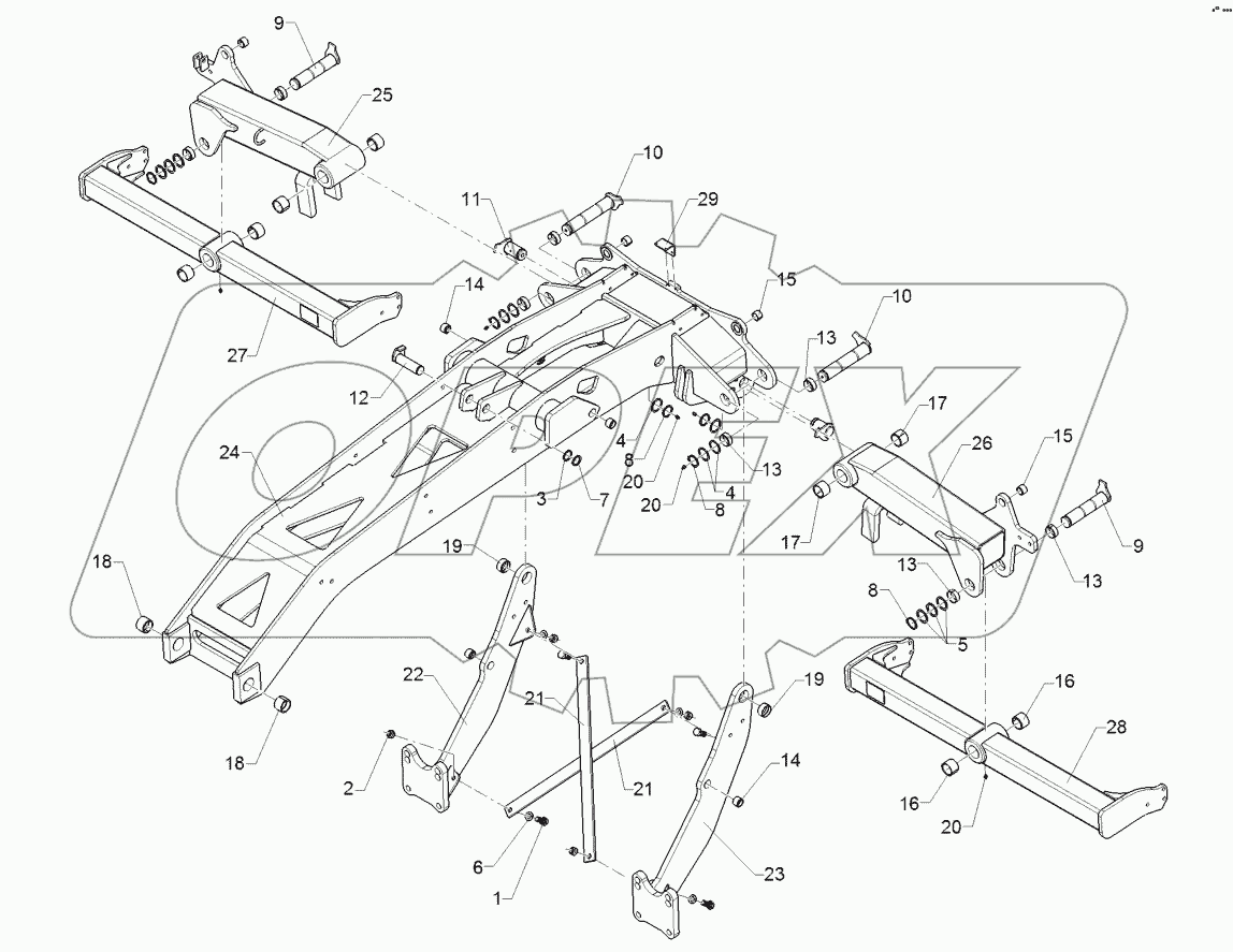 61210207 Outrigger/trailer