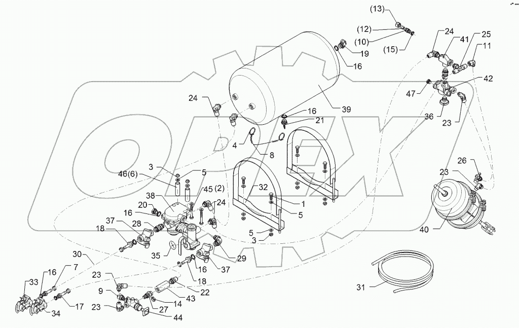 67710026 Compressed-air brake