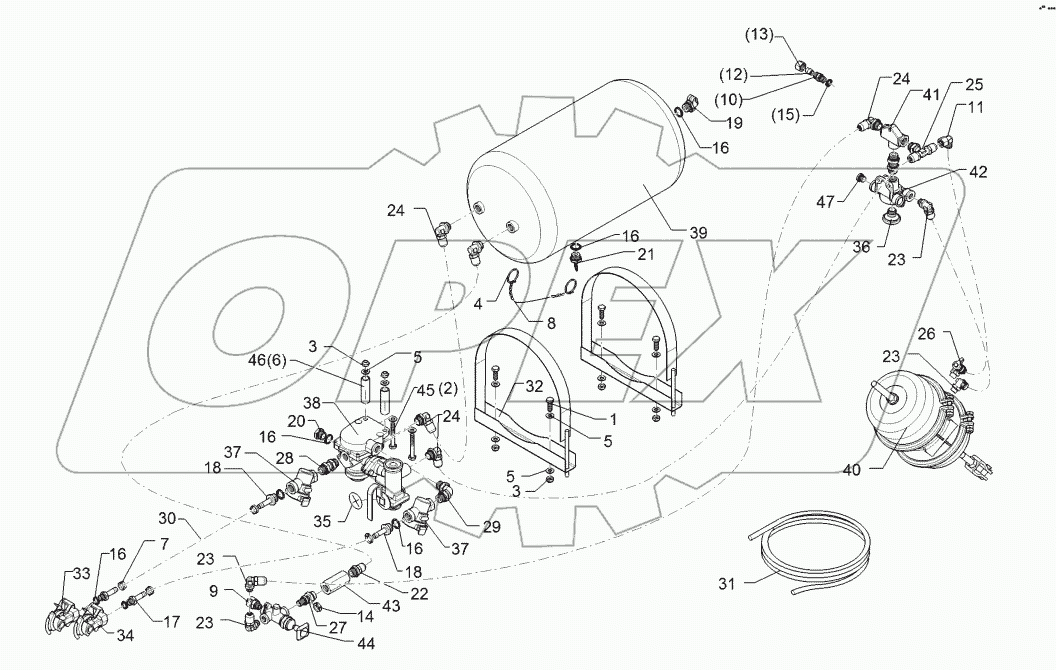 67710027 Compressed-air brake