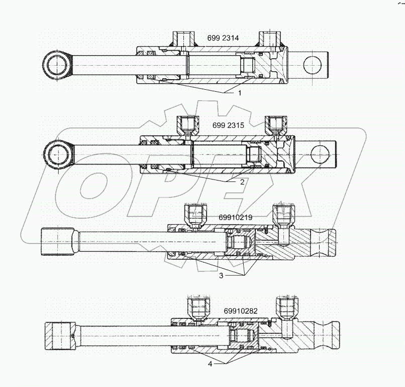 5752336 Hydraulic ram