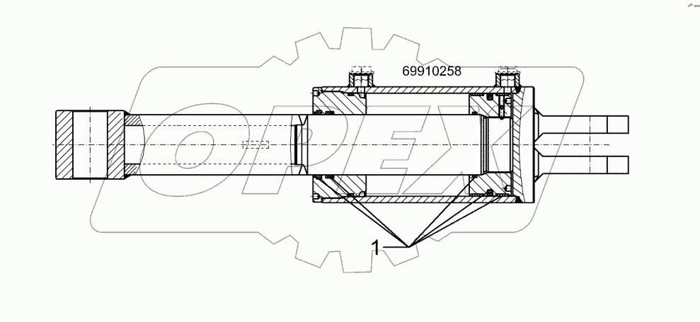 57510544 Hydraulic ram
