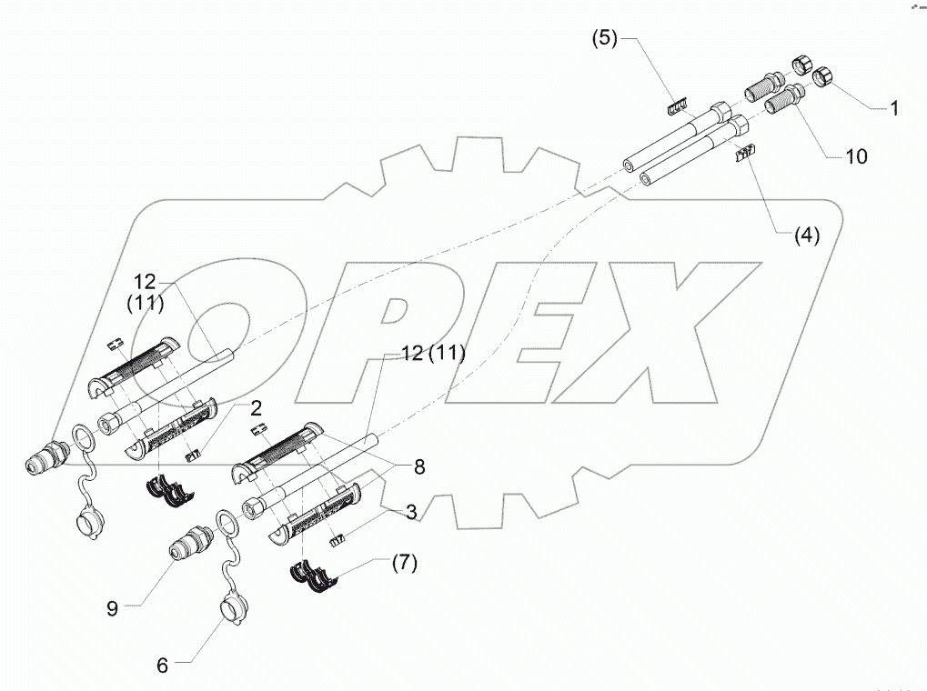 67510689 Hydraulic Supply Pipes