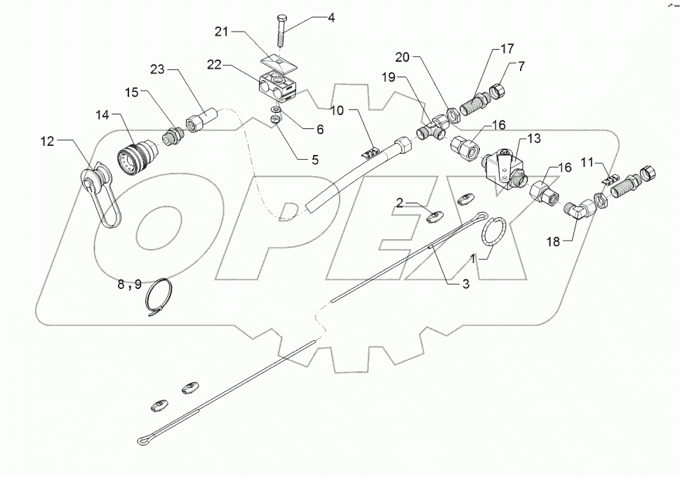 67510951 HY supply pipe brake