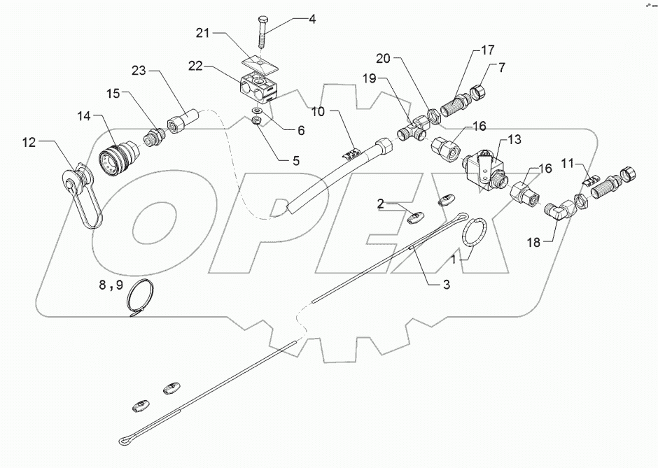 67510952 HY supply pipe brake