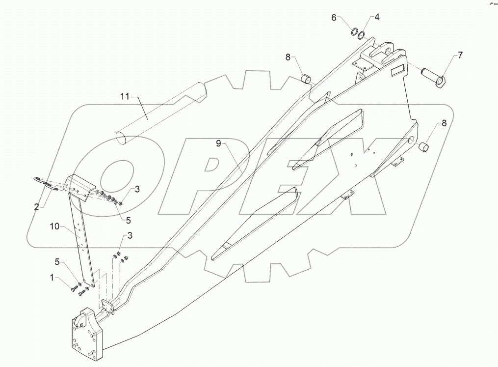 64010070 Drawbar