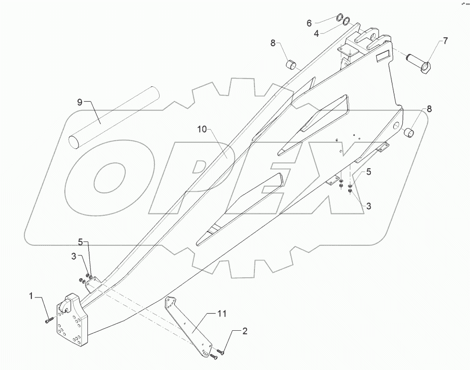64010112 Drawbar