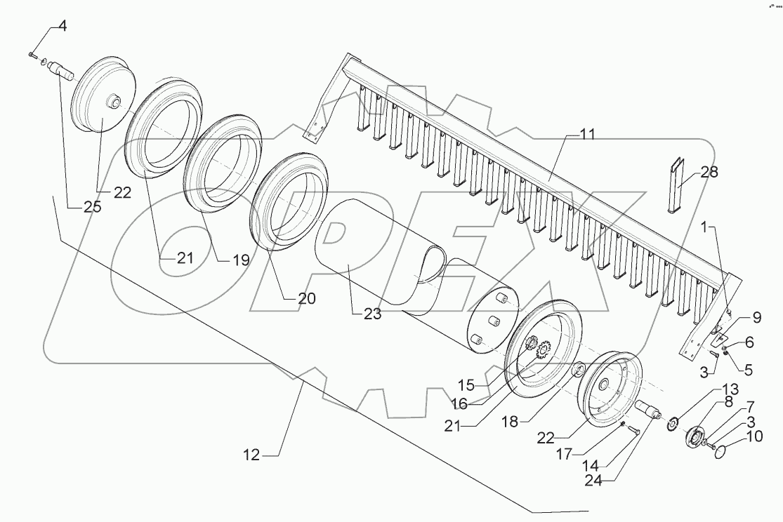 6226872 Rubber ring roller