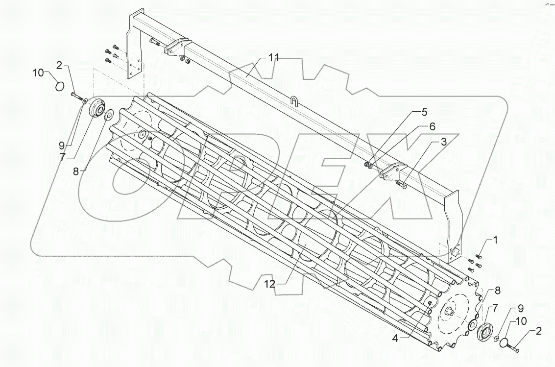 6227274 Tube bar roller