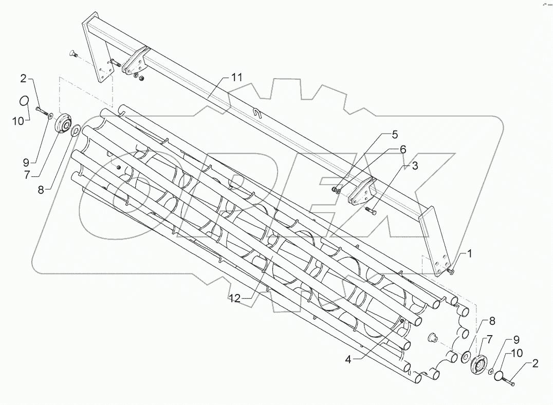 6227293 Tube bar roller