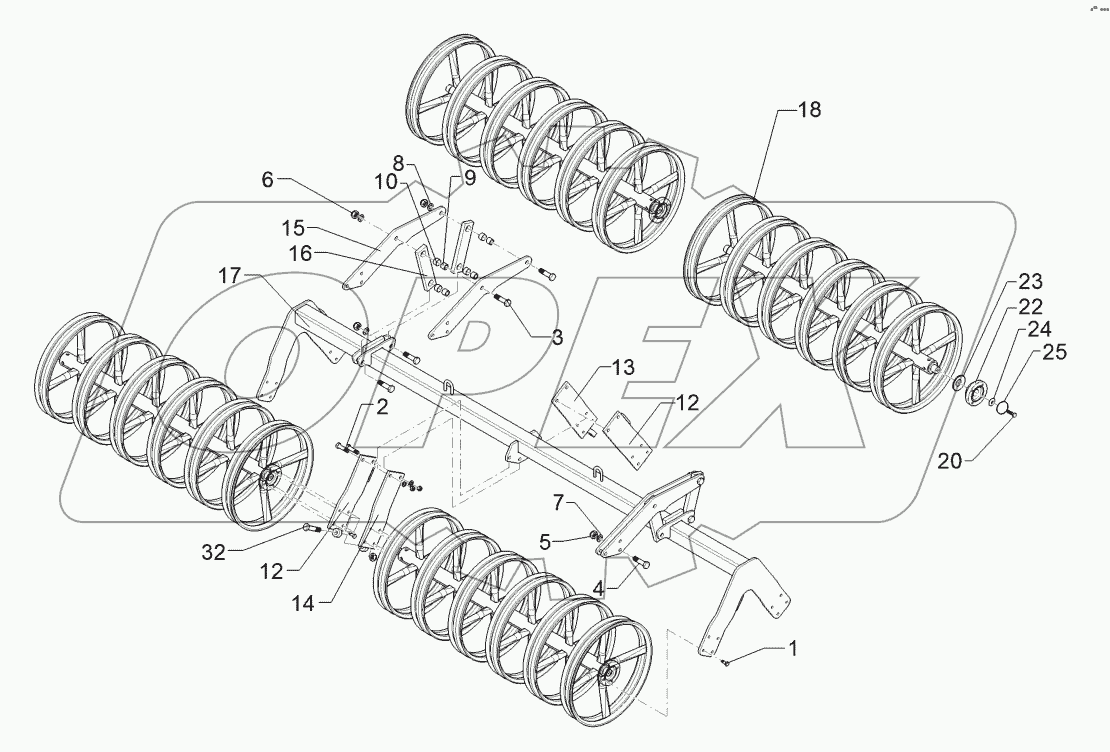 6227481 Double profile roller