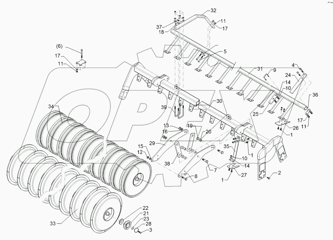 6227563 Packer profile roller