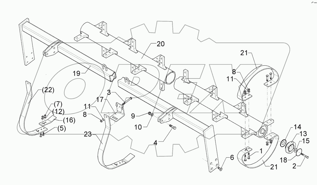62210008 Flexring roller
