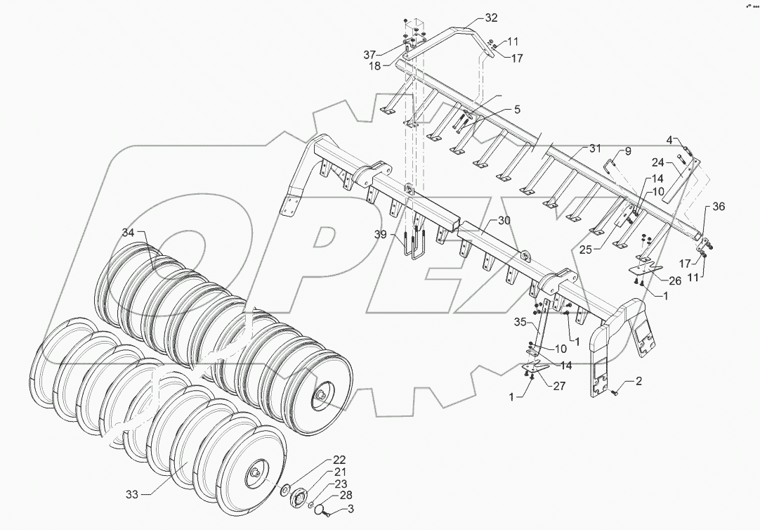 62210379 Packer profile roller