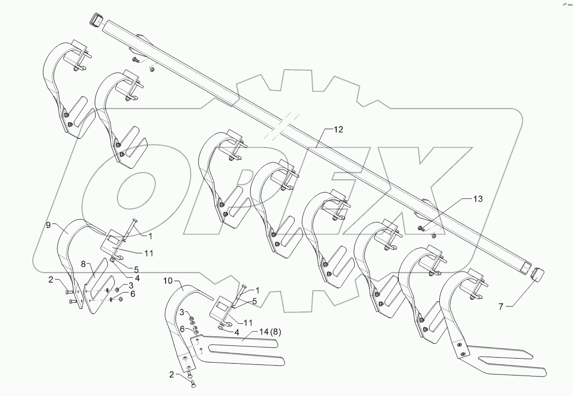 62210104 Levelling harrow