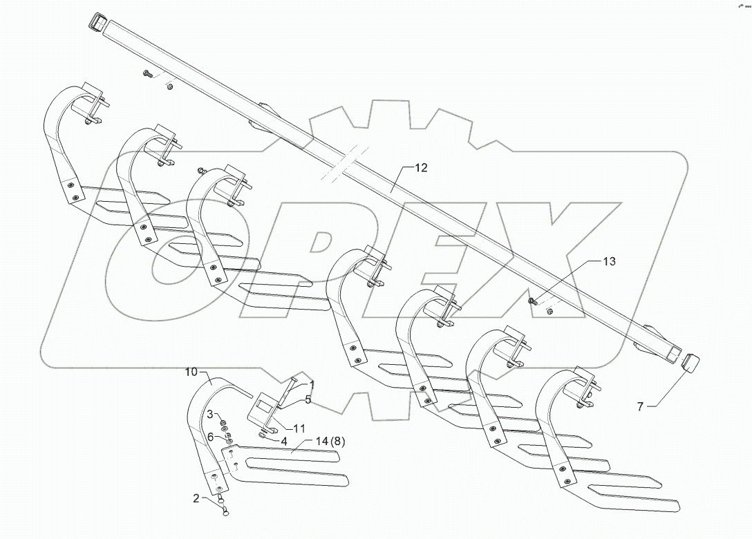 62210105 Levelling harrow