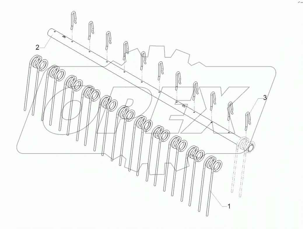 62210290 Levelling harrow